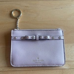 Kate Spade keychain card holder with zipper